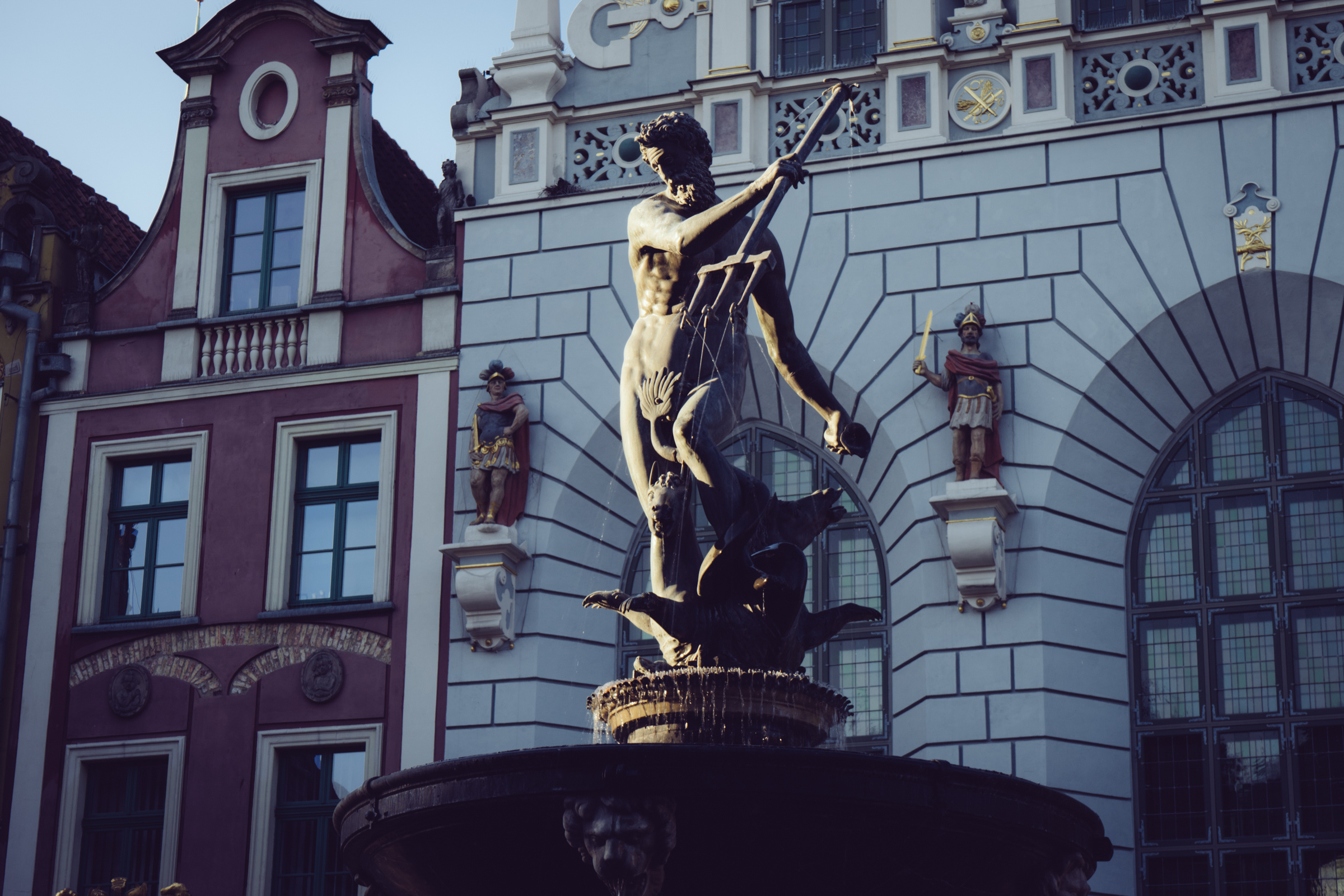 La fontaine de Neptune (Fontanna Neptuna) - Gdansk - Poméranie - Pologne